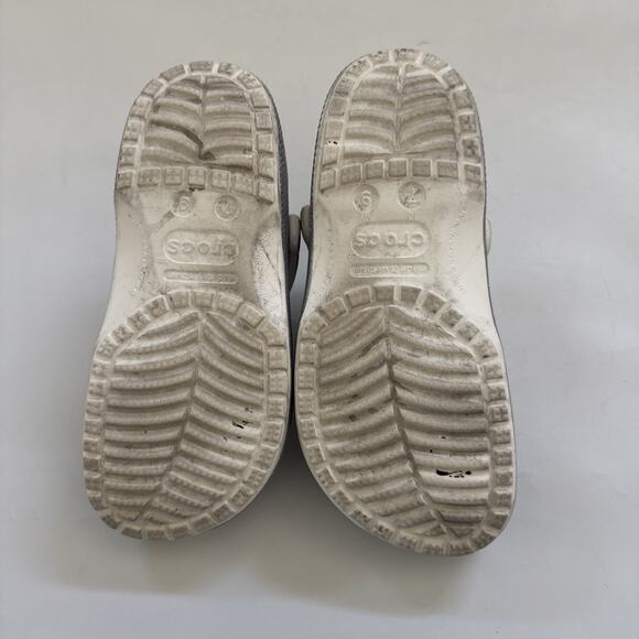 CROCS Metallic Gray Mules & Clogs - Picture 6 of 8